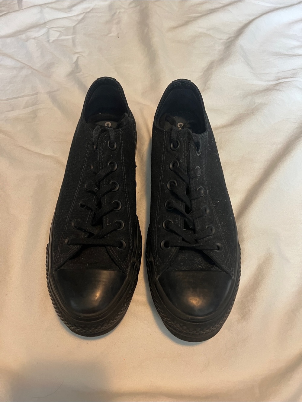 Converse Platform Black Chucks Low-Top Sneakers
